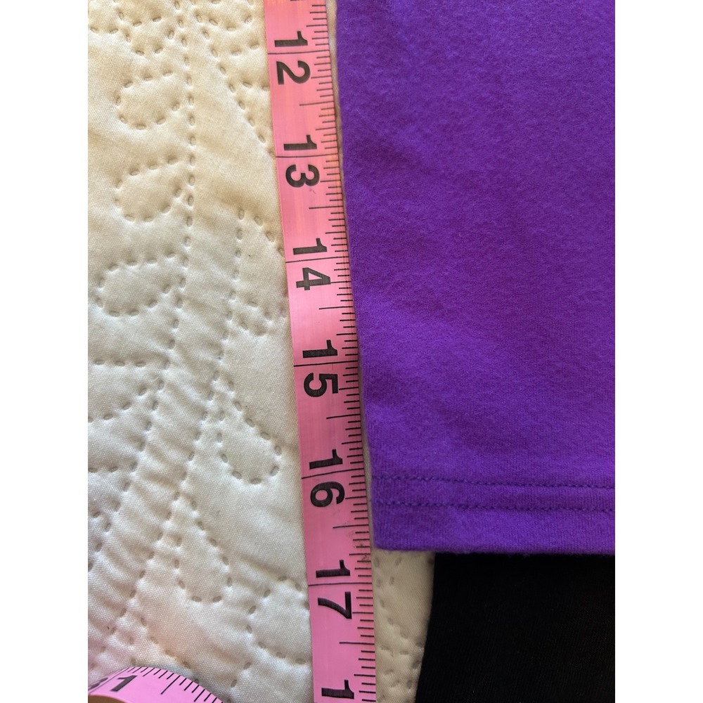 Body Wrappers Leggings Lot 2 Small Purple Cropped Black Ankle Lycra - Picture 3 of 8